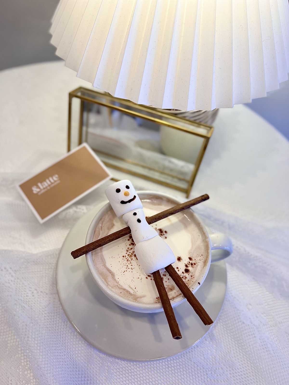 &Latte:マシュマロくんが可愛すぎる💗期間限定のホット