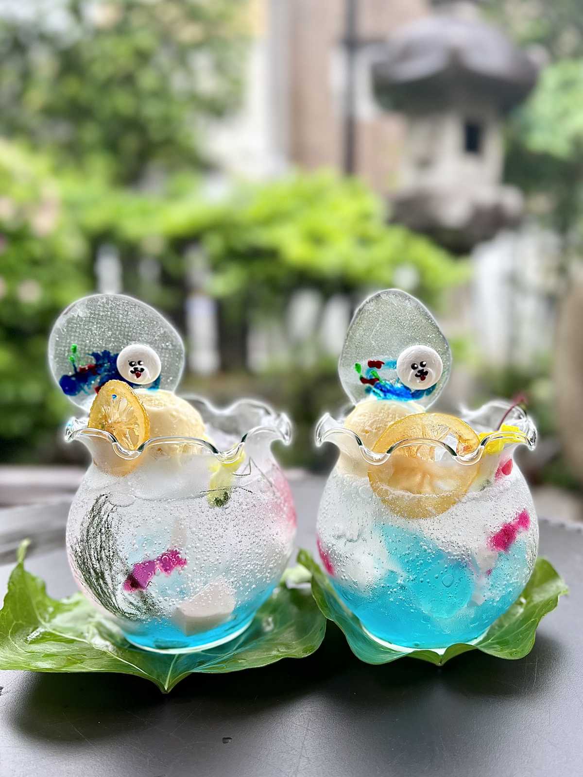 BI AN CA:夏らしい金魚鉢のソーダ、飴トッピングでさらに可愛い - TRIPROUD