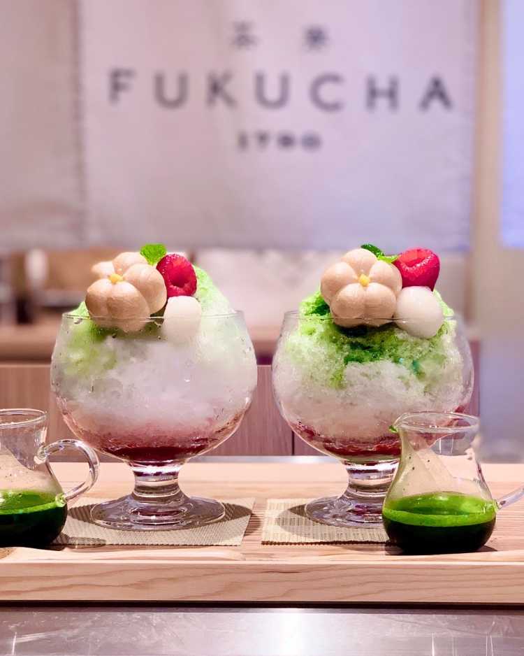 京都駅ナカ 美味しい抹茶のかき氷 もなかも花型で可愛い 茶寮fukuchaの口コミ Triproud