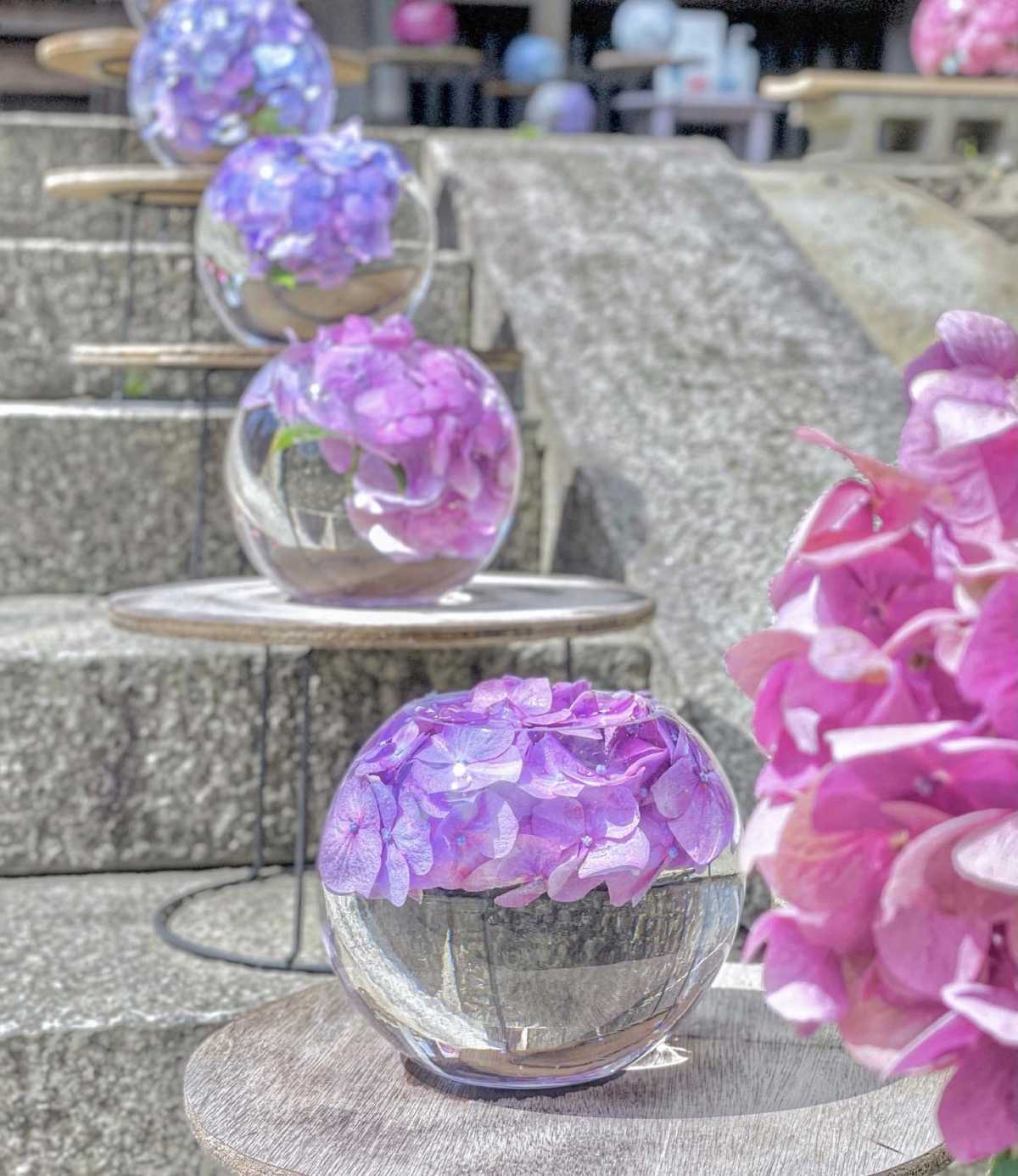 美し過ぎる 奈良 般若寺の紫陽花ガラスボール 般若寺の口コミ Triproud 美し過ぎる 奈良 般若寺の紫陽花ガラスボール 般若寺の口コミ Triproud