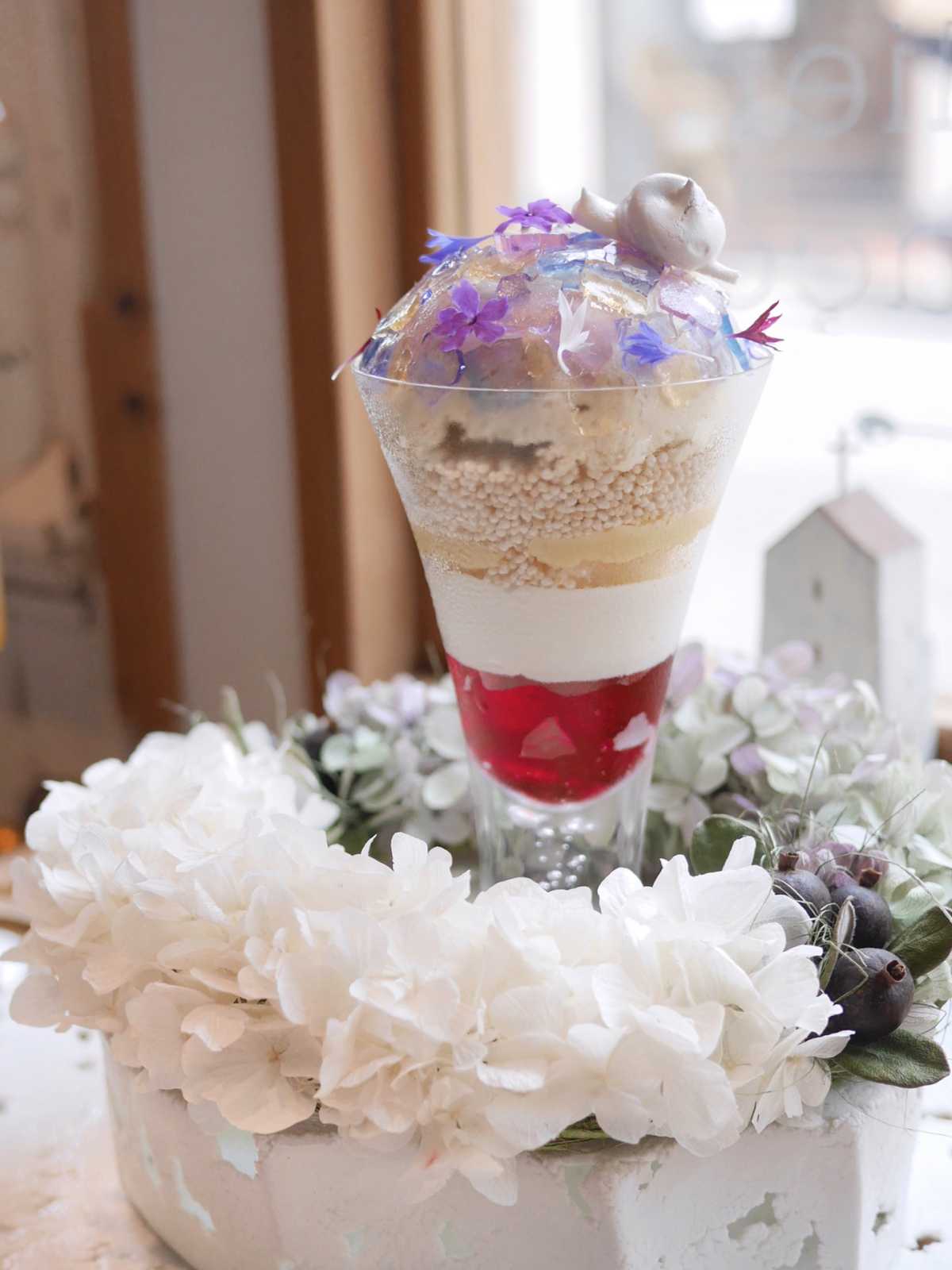 梅雨の時期にしか出会えない芸術的な紫陽花パフェ 𓂂𓈒𓏸 ラトリエ ア マ ファソンの口コミ Triproud