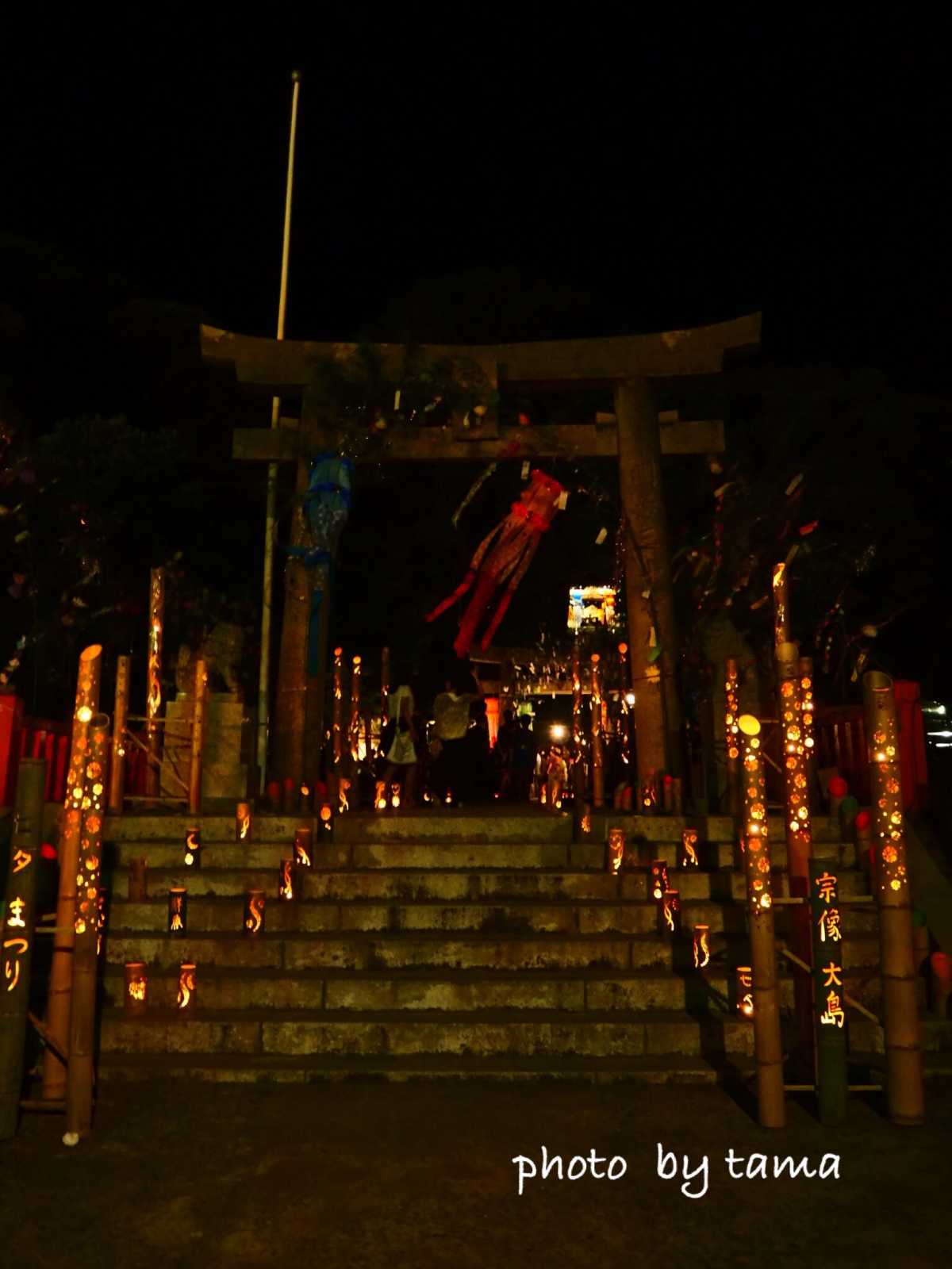 The Fantastic Illumination At A Munakata Taisha Nakatsu Shrine A Birth Place Of Star Festival In Japan Review Of Munakata Taisha Nakatsu Shrine Triproud