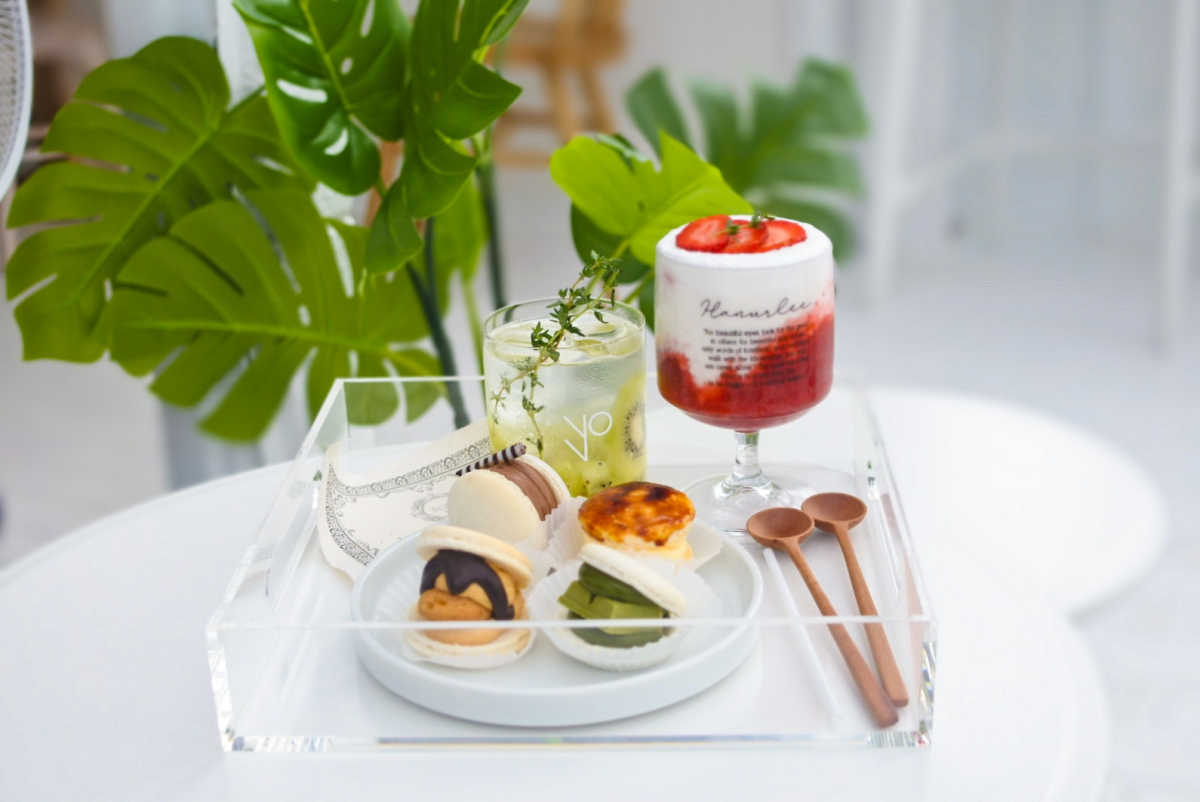 海外のリゾート地のような店内とかわいいスイーツと看板犬 韓国マカロン専門店 Noncaron 京都知恩院門前店の口コミ Triproud