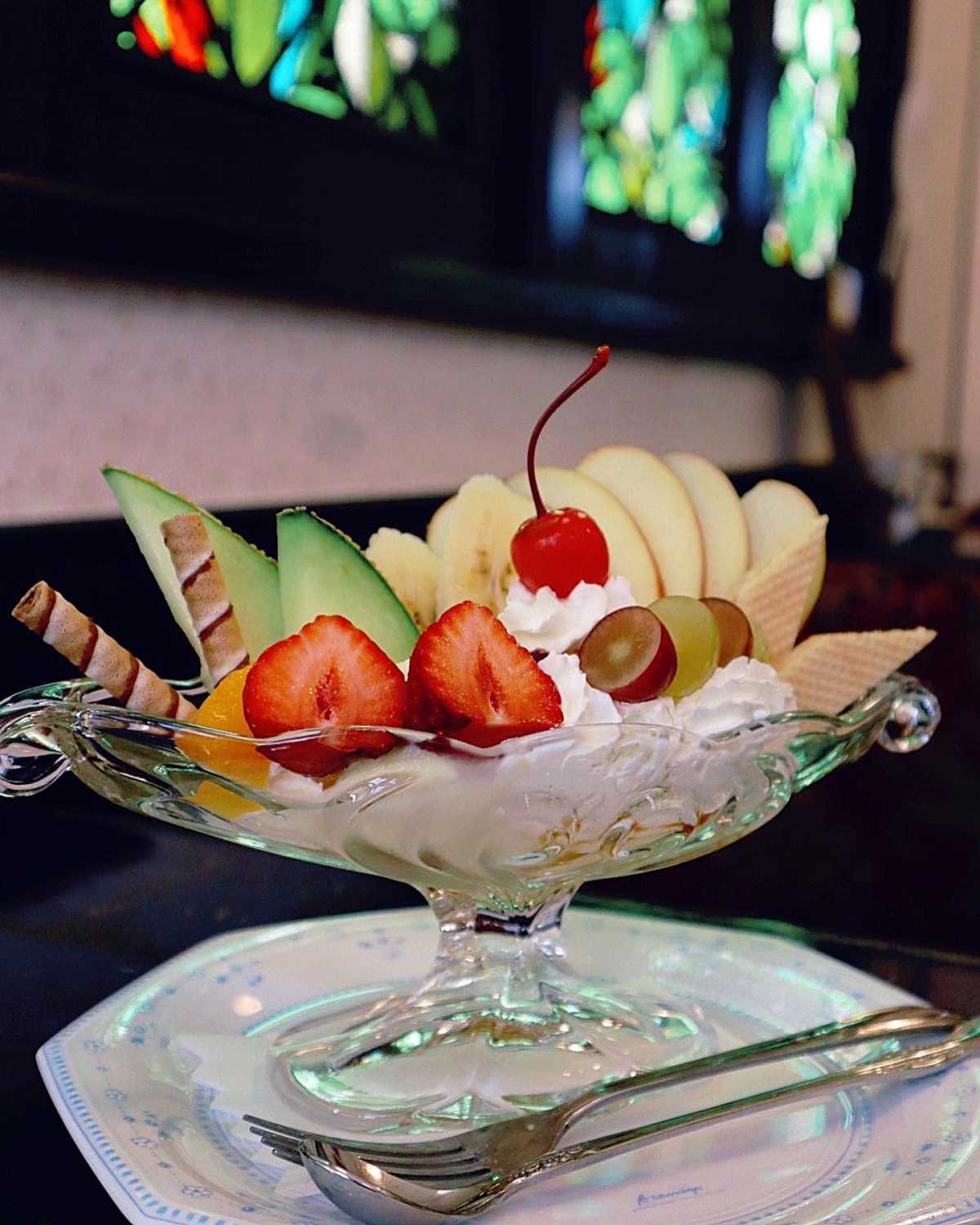 昭和レトロ プリンアラモード 皿 パフェグラス 計5コ 昭和レトロ